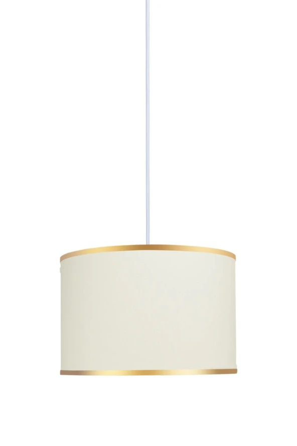 Minimal Viscose 40x40x21 Bej Kumaş Avize