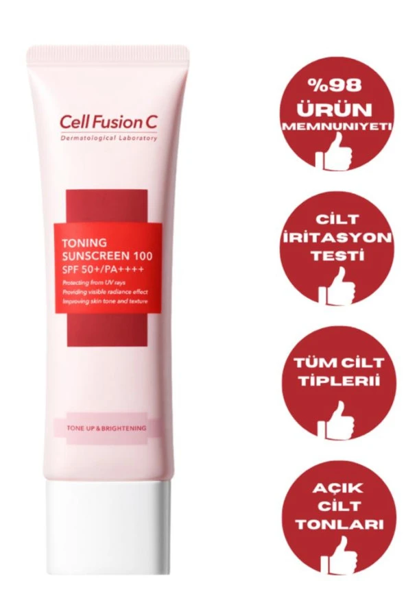 Cell Fusion C Toning Ton Eşitleyici Yüksek Koruyucu Tüm Cilt Tipleri Için Güneş Kremi 100 Spf50 /pa 50 gr - 3