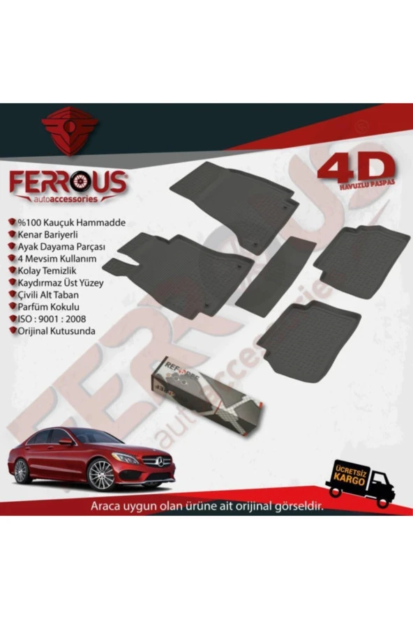 Mercedes C W205 4d Paspas Siyah Verampalı Cepli Bagaj 2015 Ve Üstü - 2