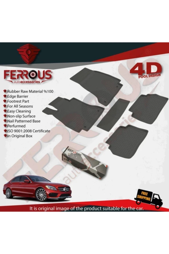 Mercedes C W205 4d Paspas Siyah Verampalı Cepli Bagaj 2015 Ve Üstü - 3