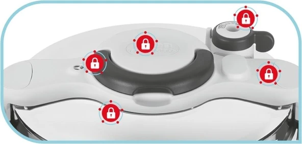 Tefal Clipso Minut Easy 6 lt Düdüklü Tencere - 1510001224 - 4
