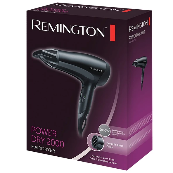 Remington D3010 Power Dry 2000 W İyonlu Saç Kurutma Makinesi - 2