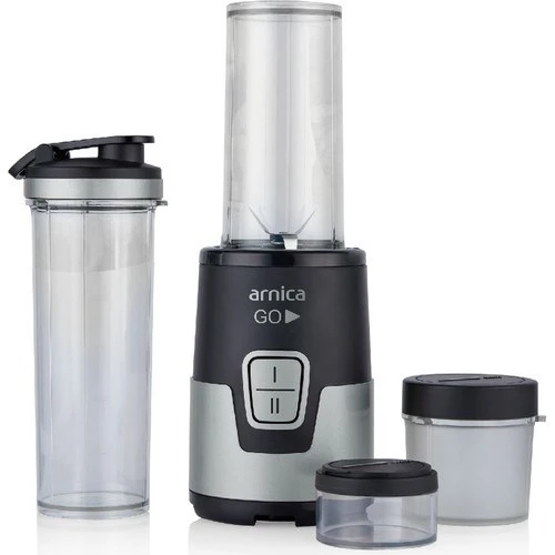 Arnica GH21420 Siyah Gümüş Kişisel Blender Seti - 2