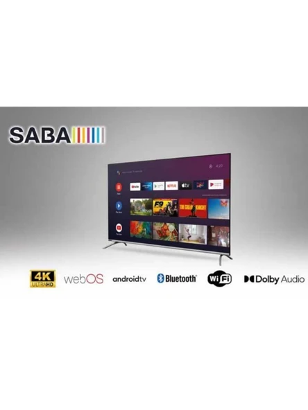 Saba SB50500 4K Ultra HD 50" 127 Ekran Uydu Alıcılı webOS Smart LED TV