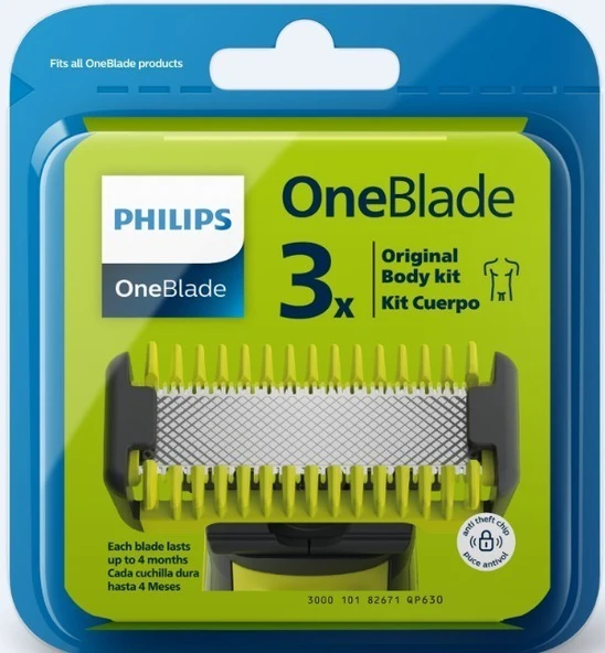 Philips OneBlade QP630/51 3'lü Yedek Bıçak