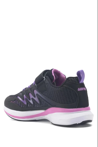 LOTTO MONTESE SİYAH MOR ÇOCUK SNEAKER - Resim 2