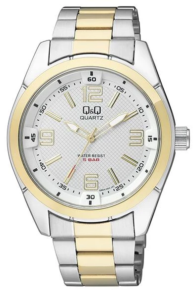 Q&Q Erkek Metal Kol Saati Q894  Gold Gümüş ürün görseli 1