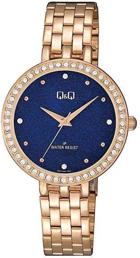 Q&Q Kadın Metal Kol Saati QZ27  Lacivert Rose