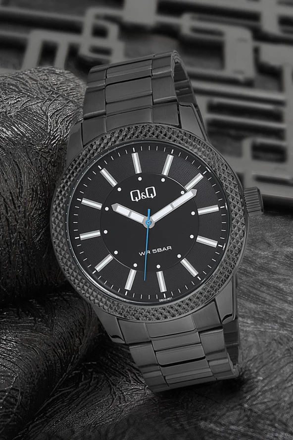 Q&Q Metal Erkek Kol Saati PQB20  Siyah ürün görseli 1