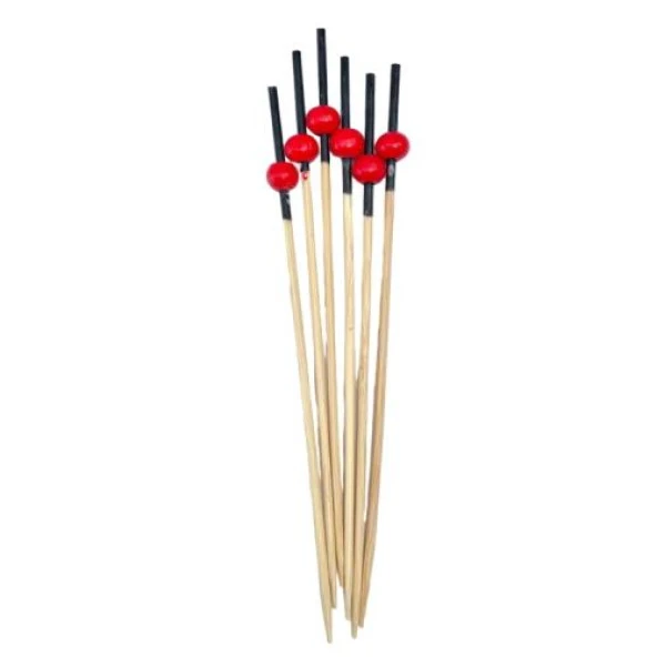 KIRMIZI BONCUKLU UZUN SUNUM KÜRDANI