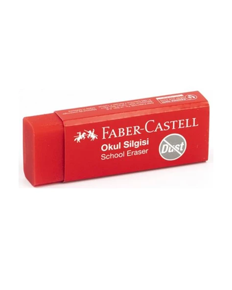 Faber Castell Büyük Kırmızı Okul Silgisi 6 lı