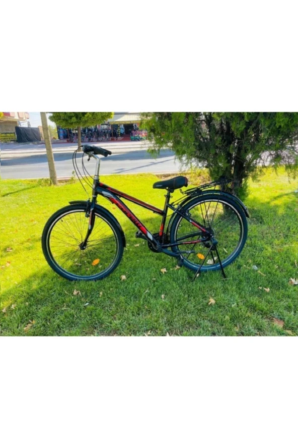 Corelli Schule V Fren 21 Vites 26 Jant Bayan Şehir Bisikleti Siyah Kırmızı 16 Kadro - Resim 2