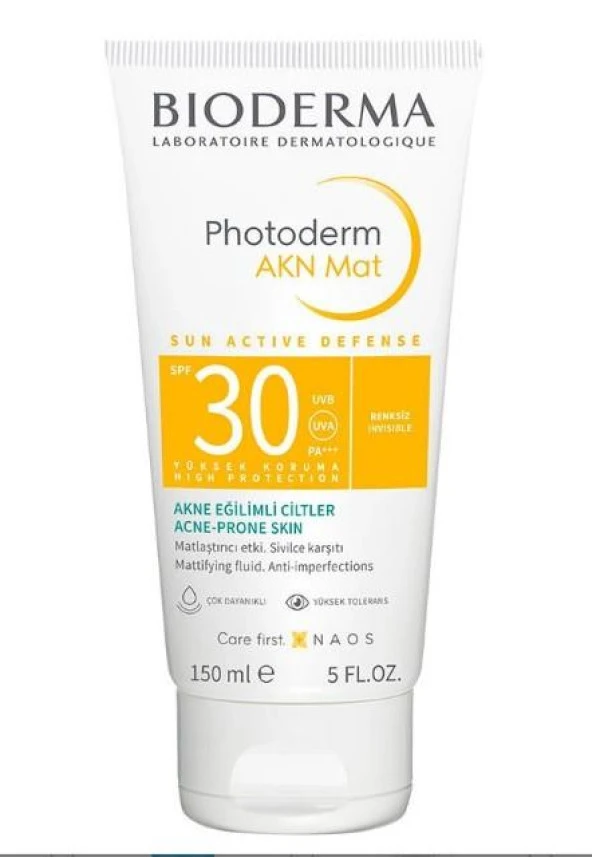 Bioderma Photoderm AKN Mat Güneş Koruyucu Krem SPF30 150 ml