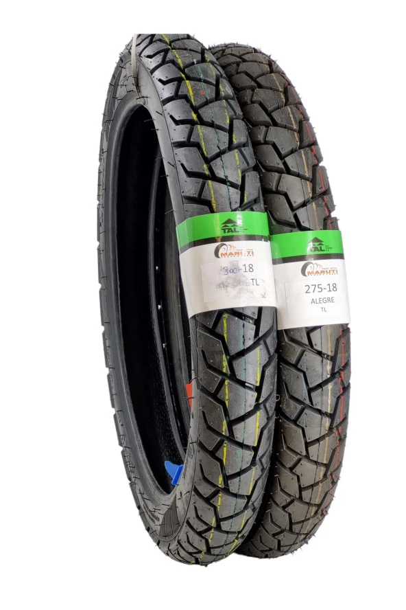 MARUTİ TYRES CG DUBLEKS LASTİK SETİ ÖN ARKA 300-18 TL VE 275-18 TL ALLEGRESET1