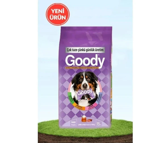 Goody C Vitaminli Kuzu Etli & Pirinçli Yetişkin Köpek Maması 15 Kg