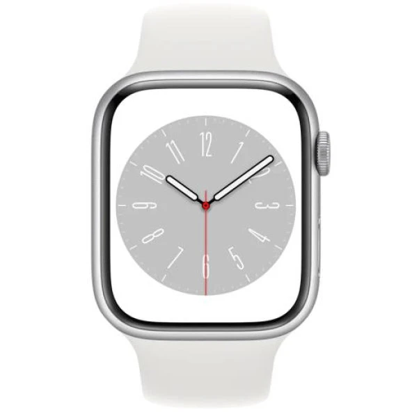 Apple Watch Series 8 41mm Silver Aluminum Case Yenilenmiş A Kalite (12 Ay Garantili)