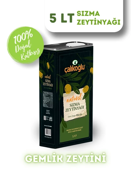 Çalıkoğlu Naturel Sızma Zeytinyağı 5 Litre