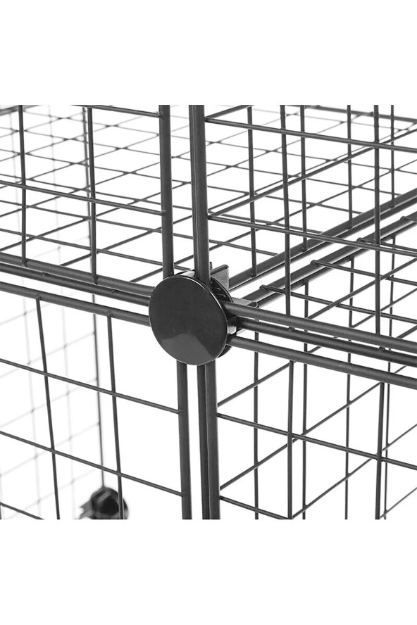 8 Bölmeli Tel Küp Çok Amaçlı Organizer Raf Beyaz 33cm Mutfak, Oyuncak, Kiler, Depolama Rafı - 9