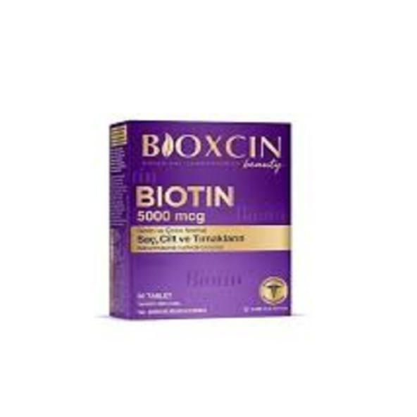 Bioxcin Biotin 5000 Mcg Biotin Çinko Saç ve Tırnak Vitamini 30 Tablet