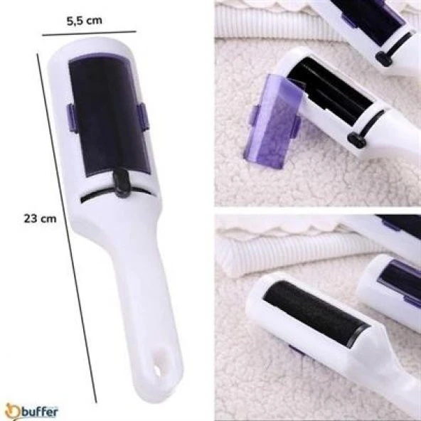 Taşınabilir Elektrostatik Hazneli Rulo Şeklinde Evcil Hayvan Tüyü Saç Toplayıcısı - Resim 7