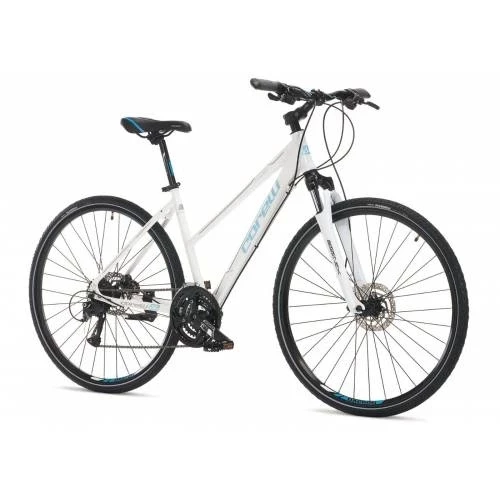 Corelli Like 2.0 HD Fren Altus 24 Vites 28 Jant Bayan Şehir Tur Bisikleti Beyaz Mavi 18 Kadro ürün görseli