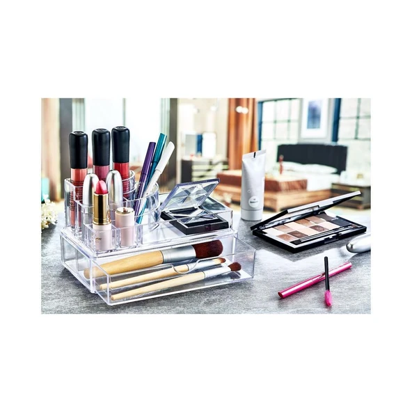 Akay Plastik AK524 Çekmeceli Podyum Kozmetik Ürün Düzenleyicisi - 2