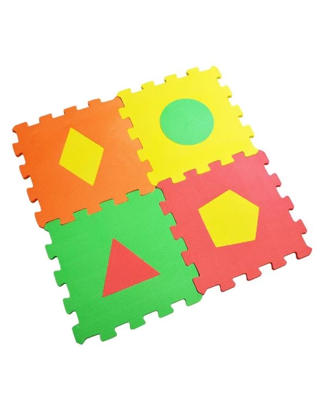 Çocuk Oyun Matı - Yer Karosu - Oyun Minderi 33cmx33cmx1cm 9 Adet - 4