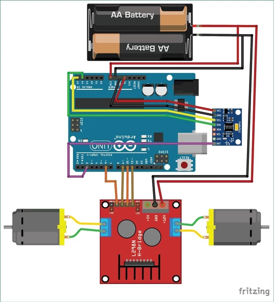 Arduino ile Dengede Duran Robot Yapılmış (KURULU) Self Balancing Robot - 7