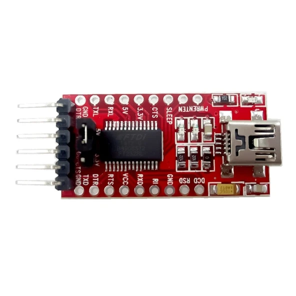 USB TO TTL Çevirici Modül FT232RL Arduino Yeni + 5 Pin Kablo - 6