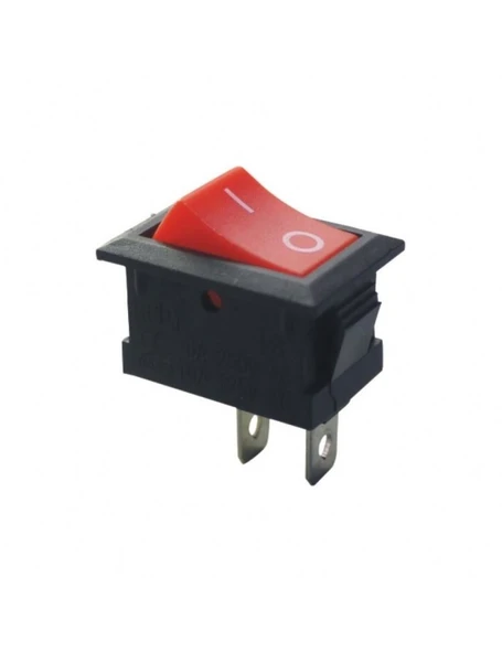 On-Off Anahtar Kırmızı, KCD1-101, Mini Aç Kapa Anahtar - 1 Adet