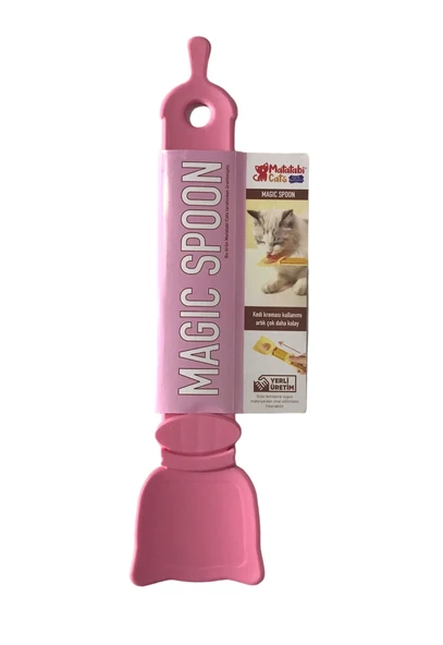 MATATABİ CATS Magic Spoon Kedi köpek Krema Ödül Maması Yedirme Kaşığı Pembe (KOLAY KAŞIK) ürün görseli 1