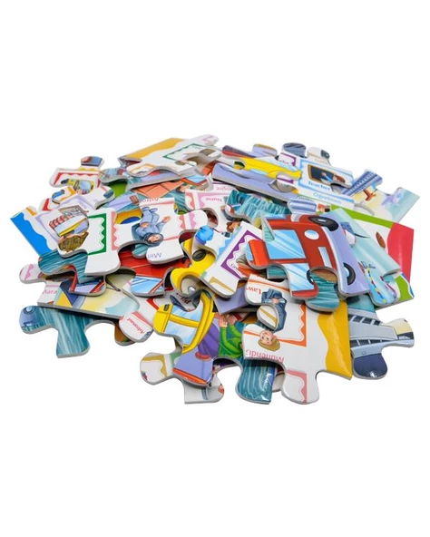 Süper Puzzle Taşıtlar ve Meslekler 0-6 Yaş Yayınları - 3