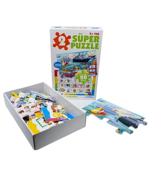 Süper Puzzle Taşıtlar ve Meslekler 0-6 Yaş Yayınları - 2