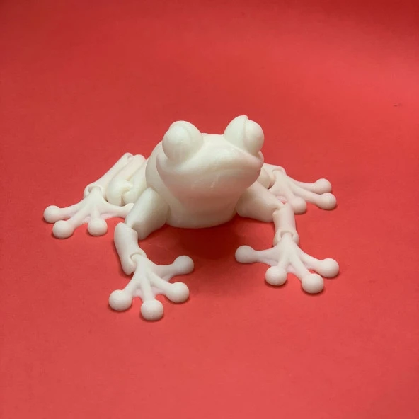3D Hareketli Kurbağa Figürlü Oyuncak - Beyaz ürün görseli 1