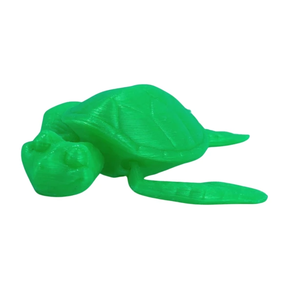 3D Hareketli Kaplumbağa Figürlü Oyuncak - Neon Yeşili - Resim 2