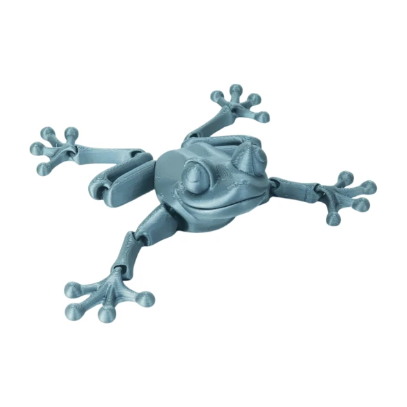 3D Hareketli Kurbağa Figürlü Oyuncak - Gri - Resim 6