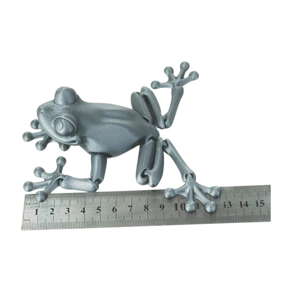 3D Hareketli Kurbağa Figürlü Oyuncak - Gri - Resim 7