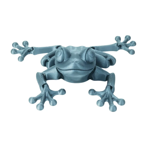 3D Hareketli Kurbağa Figürlü Oyuncak - Gri - Resim 8