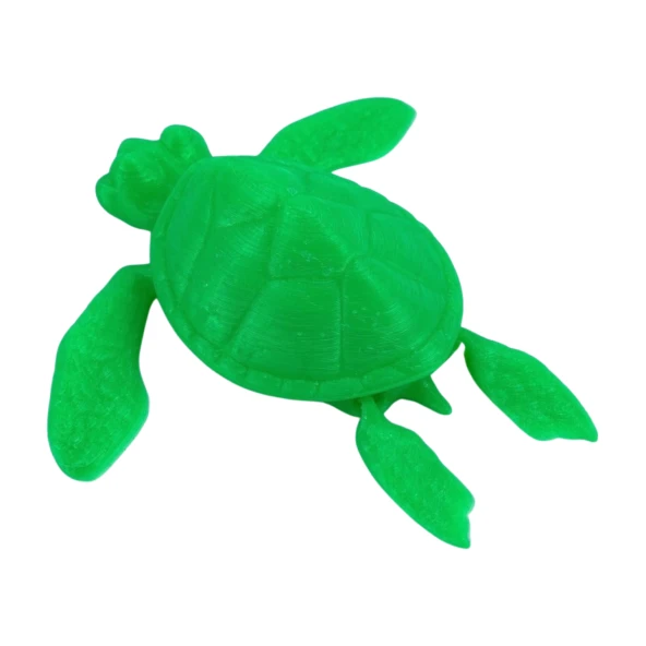 3D Hareketli Kaplumbağa Figürlü Oyuncak - Neon Yeşili - Resim 4