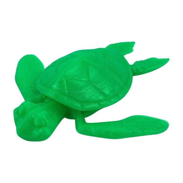 3D Hareketli Kaplumbağa Figürlü Oyuncak - Neon Yeşili - Resim 5