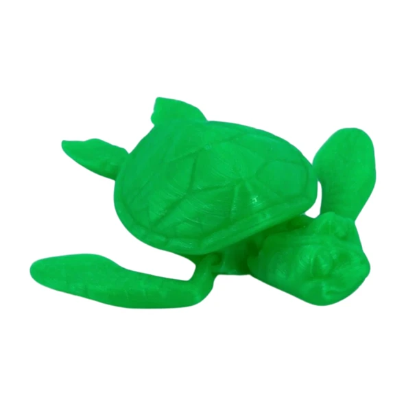 3D Hareketli Kaplumbağa Figürlü Oyuncak - Neon Yeşili - Resim 7