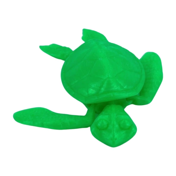 3D Hareketli Kaplumbağa Figürlü Oyuncak - Neon Yeşili - Resim 8