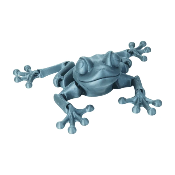 3D Hareketli Kurbağa Figürlü Oyuncak - Gri - Resim 5