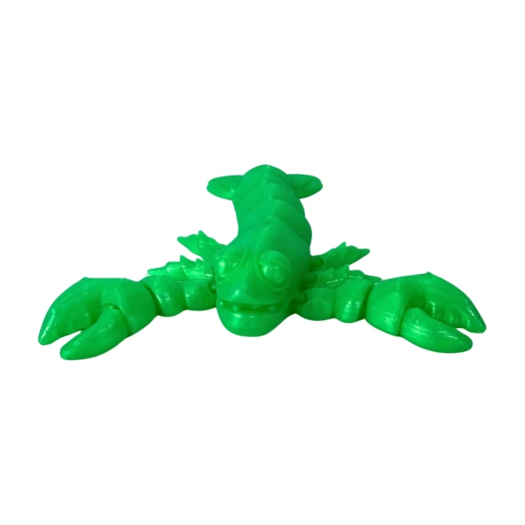 3D Hareketli Istakoz Figürlü Oyuncak - Neon Yeşili - Resim 2