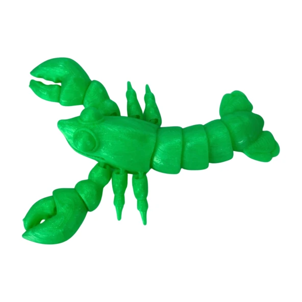 3D Hareketli Istakoz Figürlü Oyuncak - Neon Yeşili - Resim 3