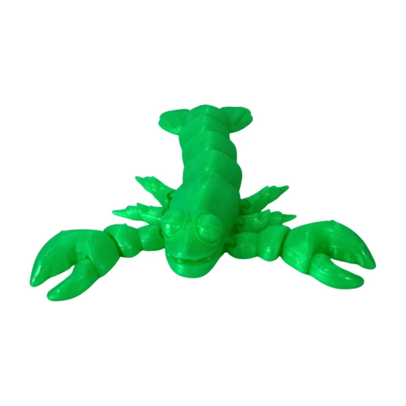 3D Hareketli Istakoz Figürlü Oyuncak - Neon Yeşili - Resim 5