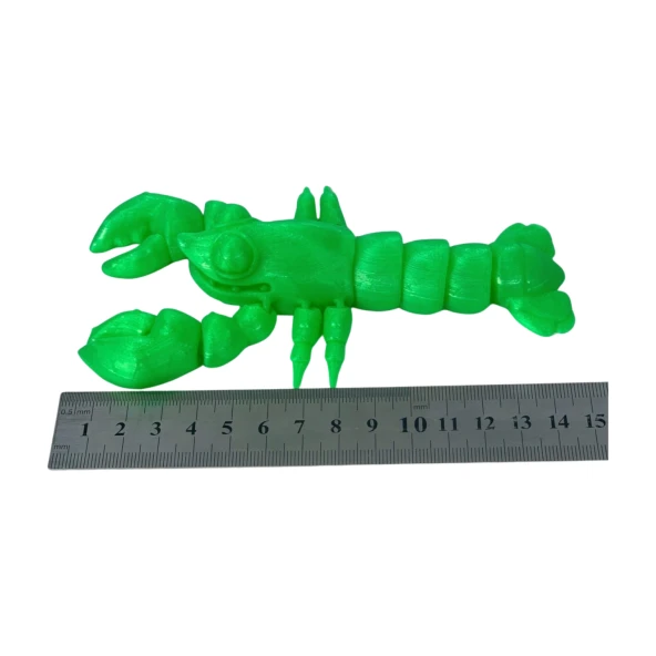 3D Hareketli Istakoz Figürlü Oyuncak - Neon Yeşili - Resim 6