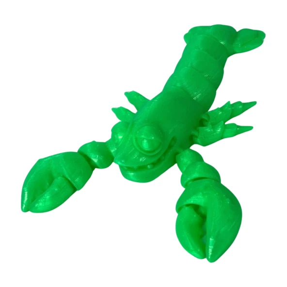 3D Hareketli Istakoz Figürlü Oyuncak - Neon Yeşili - Resim 7