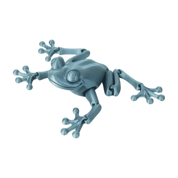 3D Hareketli Kurbağa Figürlü Oyuncak - Gri - Resim 3