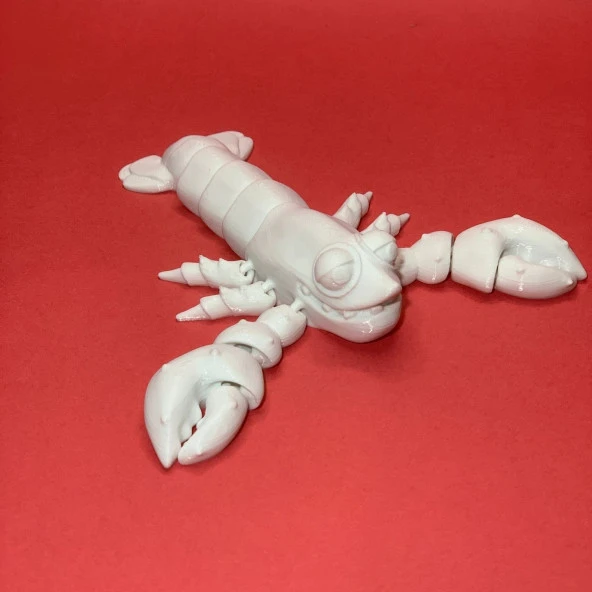 3D Hareketli Istakoz Figürlü Oyuncak - Beyaz ürün görseli 1